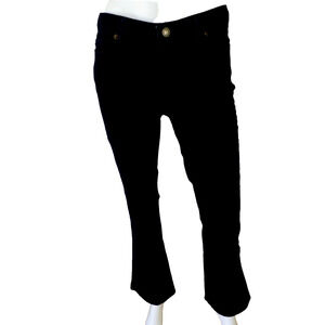 Michael Kors Womens Dark Navy Blue Flared Leg Mid Rise Stretch Jeans Size 4